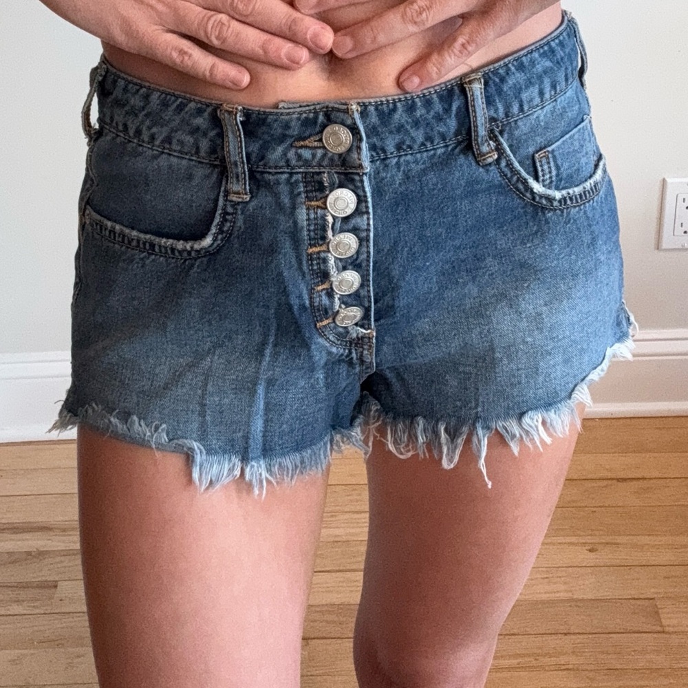 Anthropologie jean shorts
